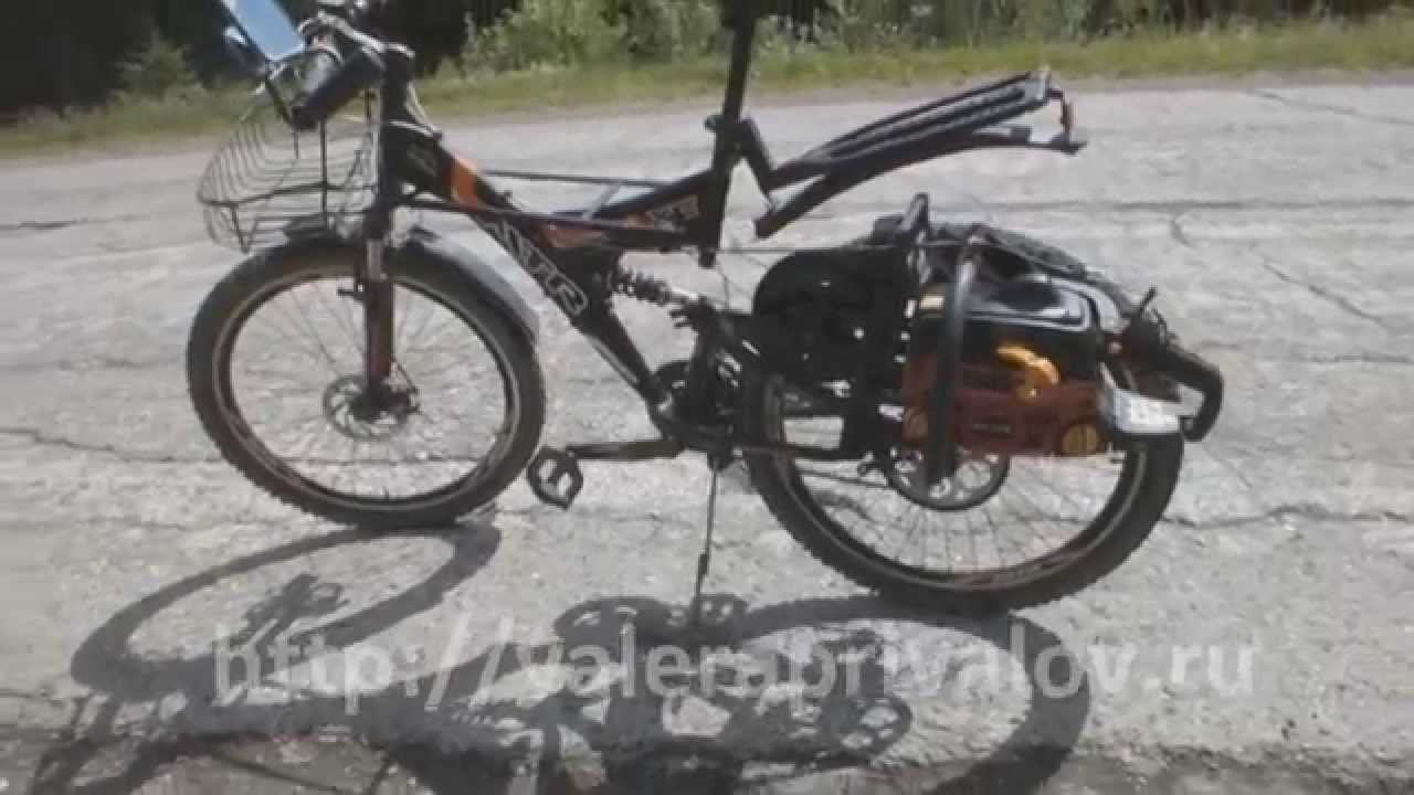 Motor Vernor XC - велосипед с мотором от бензопилы в 2014 году