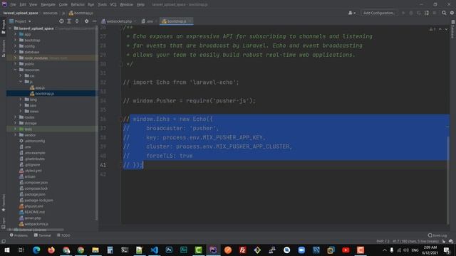 03- تثبيت websokets pusher