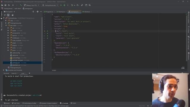 ASP.NET Core API  Nuxtjs SSR in Rider - Project Setup - Tricking Library Ep1