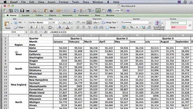 How to Add Lines on an Excel 2007 Sheet : MS Excel Tips