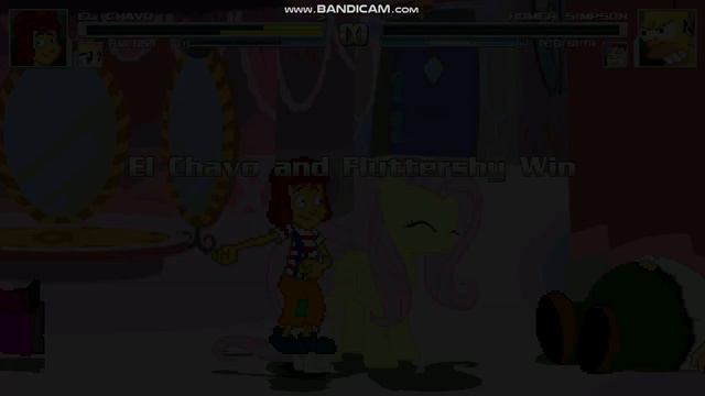 MUGEN Battle 105: Chavo and Fluttershy vs Homer Simpson and Peter Griffin
