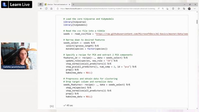 Learn Live - Introduction to clustering models by using R and tidymodels
