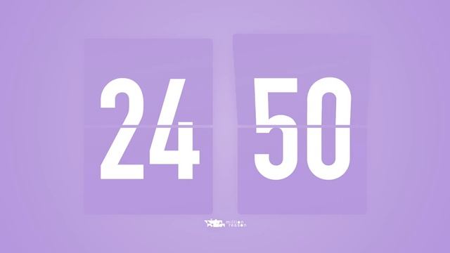 50 Min Countdown Flip Clock Timer / Simple Beeps ? ?