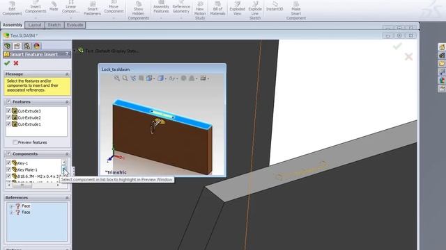 SolidWorks Smart Components - Умные компоненты