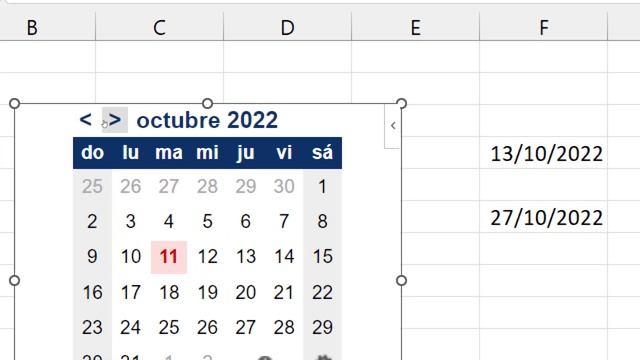 ?Insertar CALENDARIO FLOTANTE para seleccionar fechas en Excel