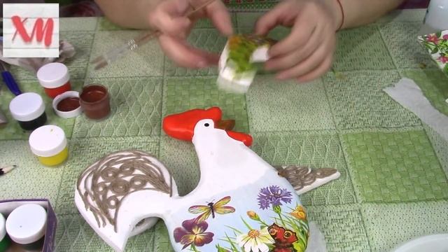 Петушок-качалка своими руками/ Cockerel-rocking DIY. ХоббиМаркет