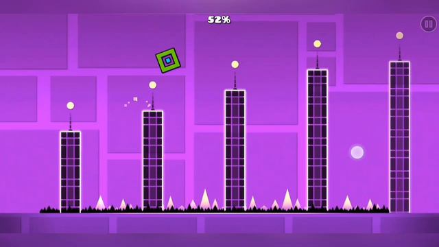 как пройти первый уровень  в Geometry Dash на три звезды