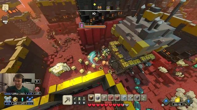Minecraft Legends стрим | прохождение на 100% | достижения | обзор | сюжет | трансляция | фарм №5