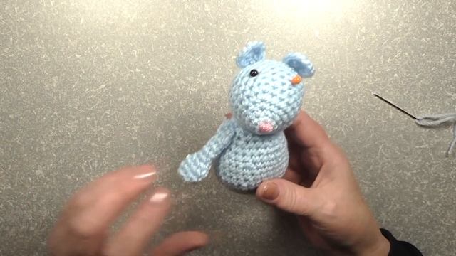 Крыса для левшей. Часть 4(4). Вязание крючком. Амигуруми. Rat Crocheting.Part 4(4) (left-handed)
