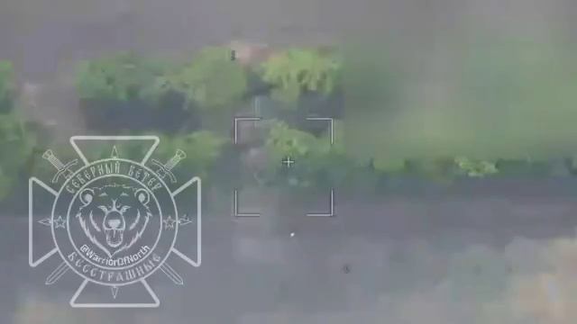 Поражение дроном-камикадзе «Ланцет» комплекса РЭБ «Буковель-AD» в  населённом пункте Петропавловка