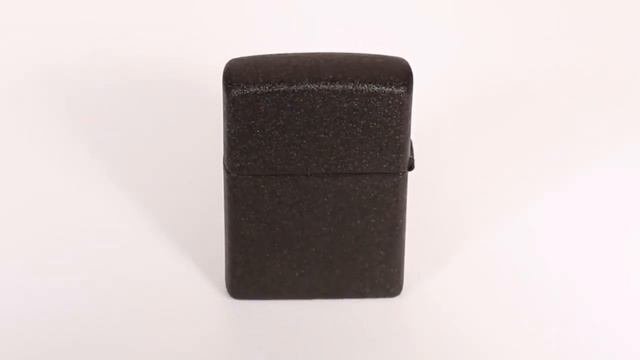Зажигалка Zippo Зиппо BLACK CRACKLE 236