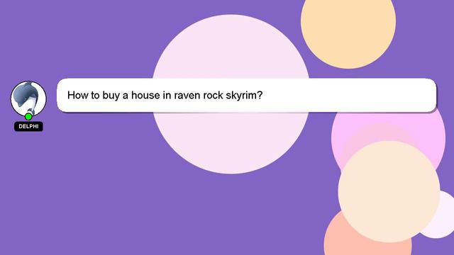 How to buy a house in raven rock skyrim?