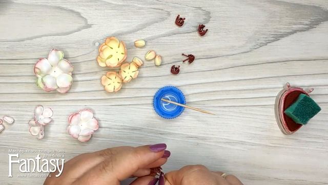 #dies_Fantasy Цветы из фоамирана фантазийные   Foamiran flowers tutorial