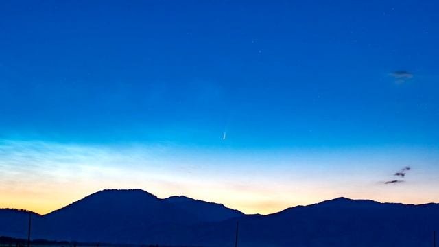 Comet С2020 F3 NEOWISE 4K Timelaps