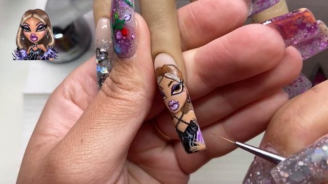 Drawing BRATZ on Nails PT. 1 | Trying Complexion Collection by Nailz by Dev