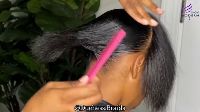 CHEAT Sleek Ponytail  Quickest Velcro Ponytail Install using Modern Show Hair