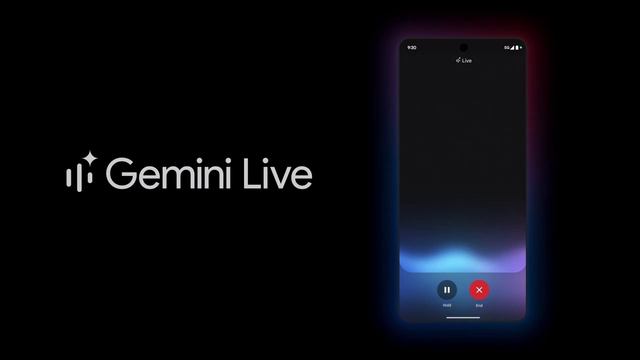 Заставка Gemini Live от Google