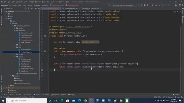 Create PurchaseController