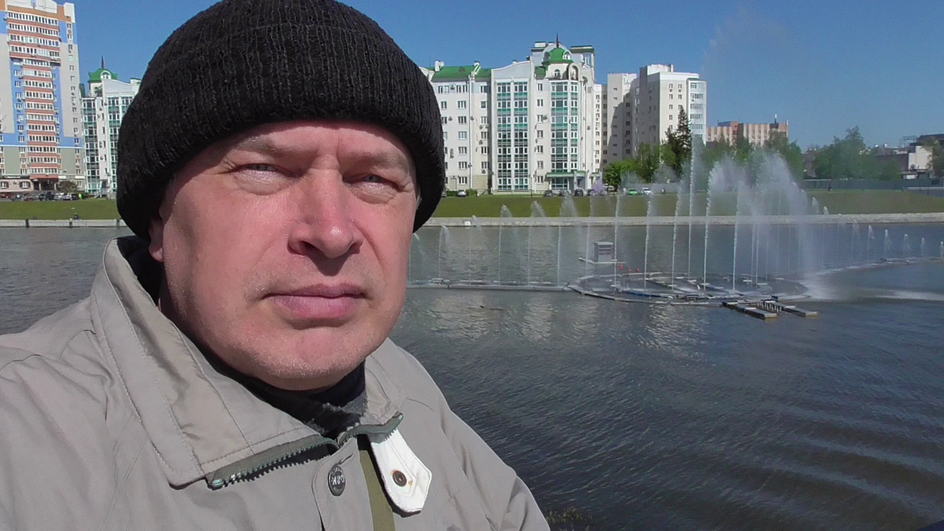 Большой фонтан в городе Орле. Город Орёл, река Ока, видео 2024 год