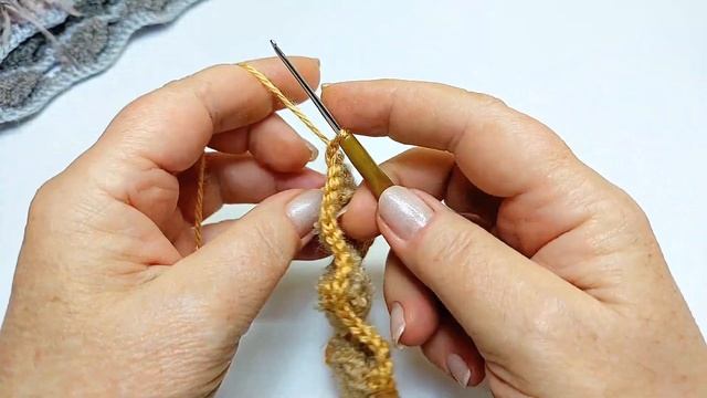 Мастер класс !!! Самый теплый шарф крючком .