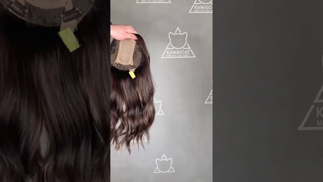 Женская накладка для волос с имитацией кожи головы. Альтернатива наращиванию волос