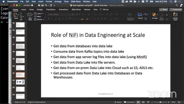 Data Ingestion using NiFi - Quick Overview