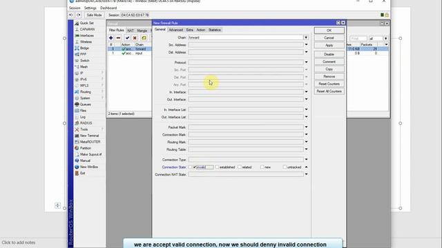 How to Protect MikroTik using Connection State in the Firewall rules!! MikroTik Connection State !!