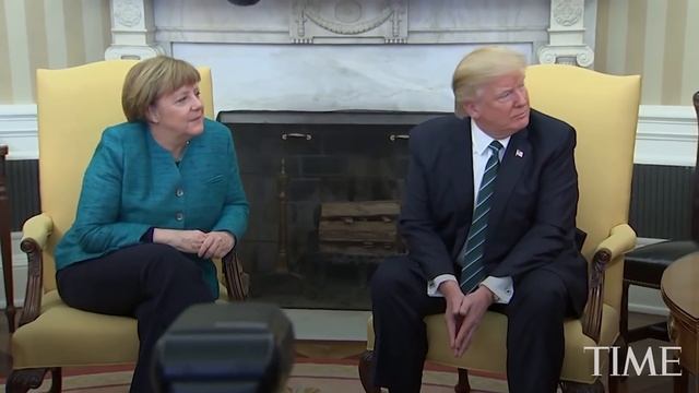 Angela Merkel Asked President Trump To Shake Hands & He Appeared To Ignore Her | TIME