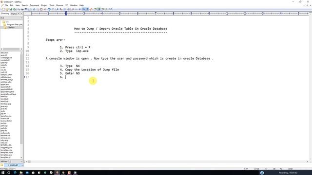 How To Dump   Import Oracle Table in Oracle  Database.