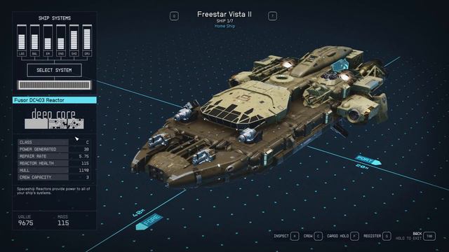 Starfield Free Freestar C Class Vista II from Smuggler Capt.