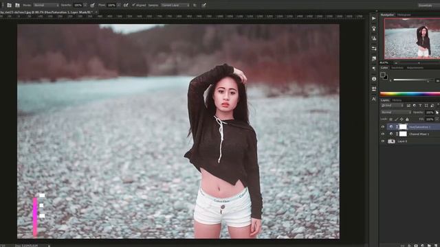 TEAL and ORANGE color grading #Photoshop Tutorial (SAM KOLDER Style)