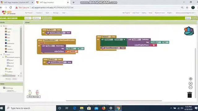 SOUND RECORDER IN MIT APP INVENTOR!!!