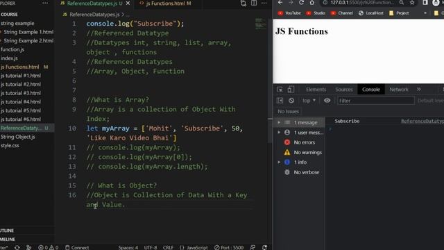 Reference Datatype | Non-Primitive & Primitive | JavaScript Tutorial 2023 Hindi #13 | Mohit Prajapa