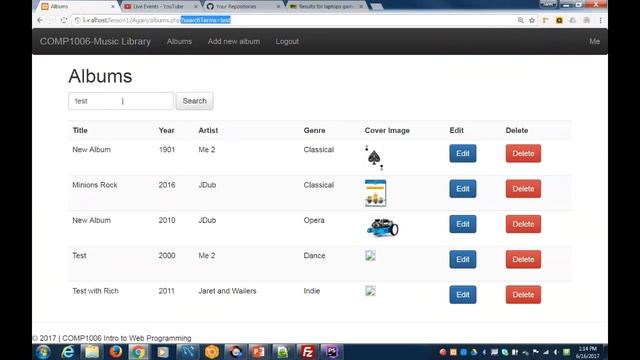 Lesson 12 - Adding searching functionality