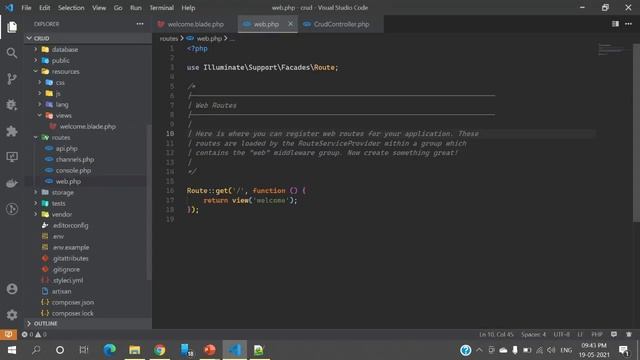 Laravel Beginner tutorial 2 Submit a form to DATABASE Hindi and Urdu