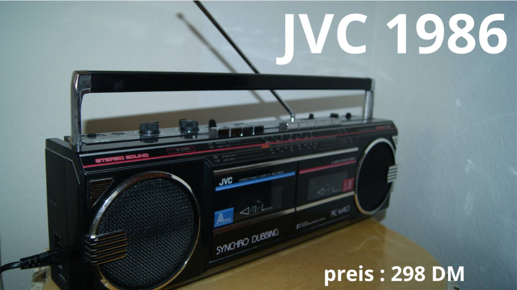 JVC RC-W 40 Radio Cassette Recorder Магнитофон