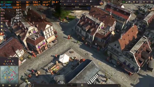 Anno 1800 - Ryzen7 1800X - RX 5700XT - 32GB-2666 - 1080p Ultra Quality framedrops?! - 2022