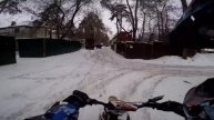Жига + ватрушка | Эндуро на питах по снегу | Бложек