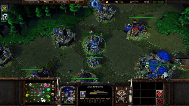 Warcraft 3 Orc 4v4 Random Team Game [Deutsch/German] WC3 Reforged | Full Gameplay