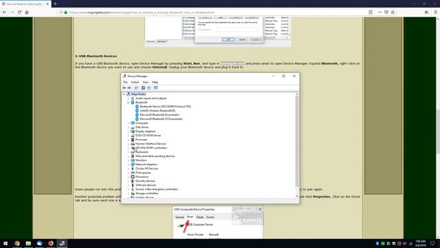 How to Restore a Missing Bluetooth Icon in Windows