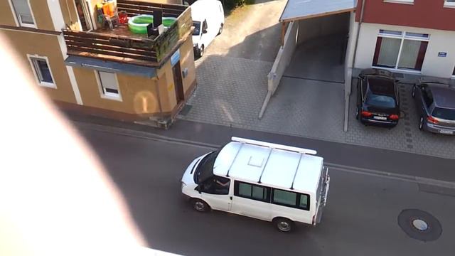 Вид с балкона у соседки с 4 этажа. Взгляд с коляски. Влог. Германия. Vlog. Senden. Germany