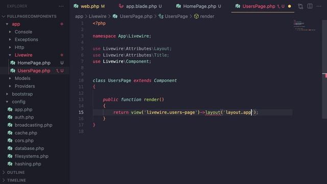 Full Page Components | Laravel Livewire 3 for Beginners EP15