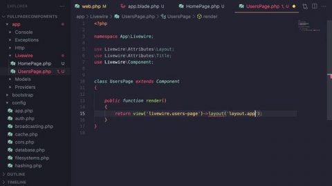 Full Page Components | Laravel Livewire 3 for Beginners EP15