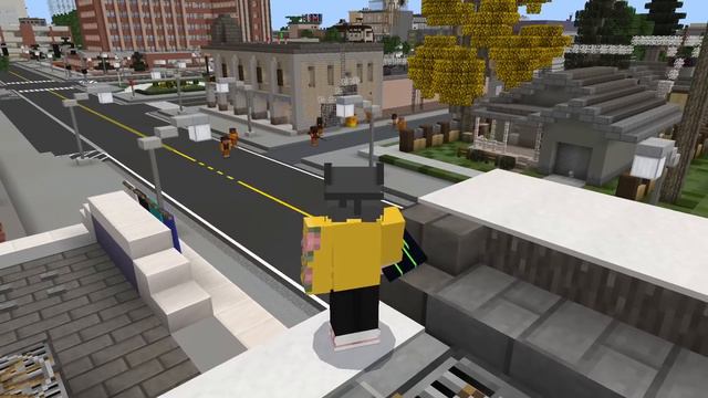 I Cheated in a GREEN SPIDERMAN ROBOT Mob Battle || Minecraft PE