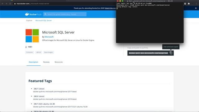 Ep 1: PH Prepping SQL Server using Docker on Mac OS X (Pull Sql Server Image)