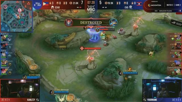 [FIL] MSC 2023 Group Stage Day 1  ECHO vs EVO Game 2