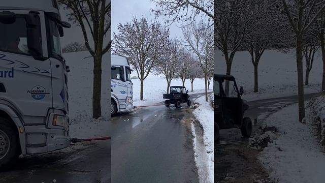 Фура застряла на выгрузке