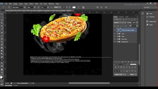Pizza Flyer Design | Adobe Photoshop CC