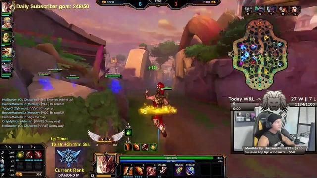 MERCURY (2) BRONZE TO MASTERS 26 HOUR SMITE CHALLENGE GAME 35
