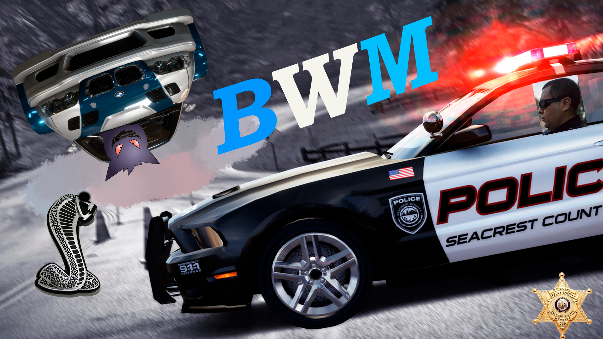 Как на  BWM удрать от полиции 2024 и не попасть в ДТП